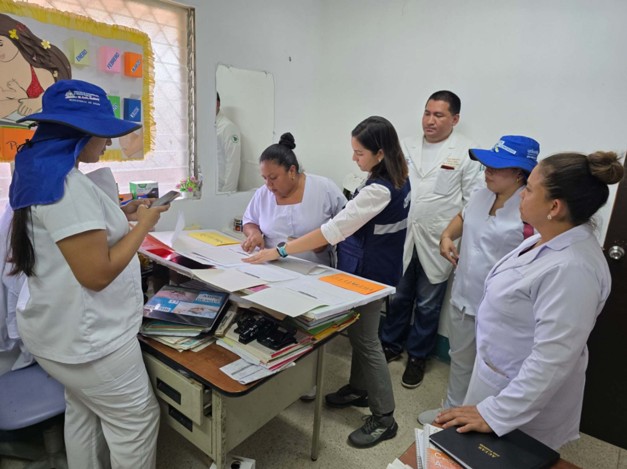 Toma de muestras entomológicas y registro para control de vectores en la capital.