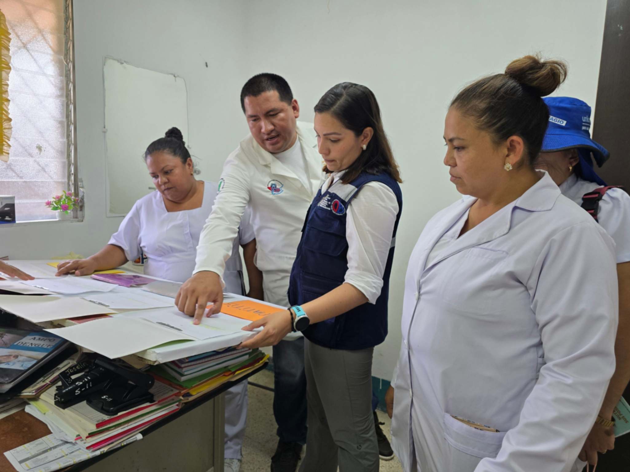 Toma de muestras entomológicas y registro para control de vectores en la capital.