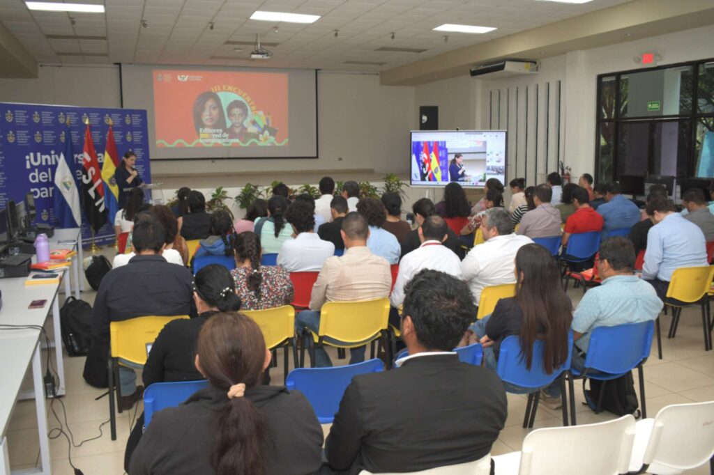 Participantes del encuentro de equipos editoriales de la UNAN-Managua.